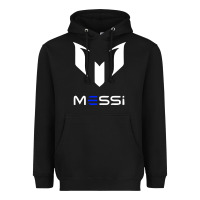 Black messi Heavyweight Hoodie - PixelWave