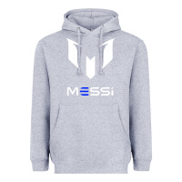 Heather Grey messi Heavyweight Hoodie - PixelWave