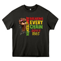 Asphalt juneteenth breaking every chain since 1865 woman f Heavy Core Tee - CowGirlArtShop