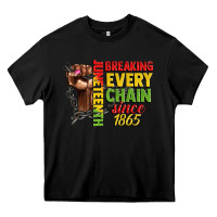 Black juneteenth breaking every chain since 1865 woman f Heavy Core Tee - CowGirlArtShop