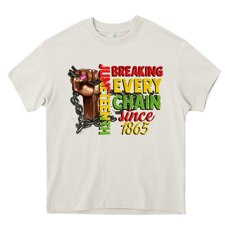 Juneteenth Breaking Every Chain Since 1865 Woman F Heavy Core Tee by CowGirlArtShop | Teevron