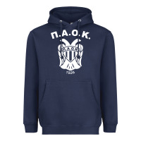 Navy paok merch Heavyweight Hoodie - PixelWave