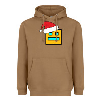 Toasted Coconut Geometry Dash Heavyweight Hoodie - PixelWave