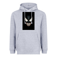 Heather Grey The venom Heavyweight Hoodie - PixelWave