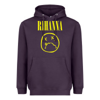 Plum Grunge Rihanna Heavyweight Hoodie - PixelWave