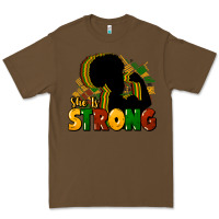 Cacao She is strong Black History Premium Tee - HowdyJamesFarm