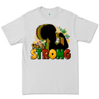 Dove Grey She is strong Black History Premium Tee - HowdyJamesFarm
