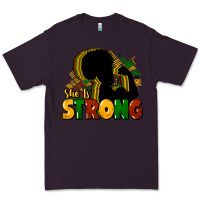 Plum She is strong Black History Premium Tee - HowdyJamesFarm