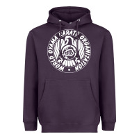 Plum World Oyama Karate Organization ( white ) Heavyweight Hoodie - PixelWave