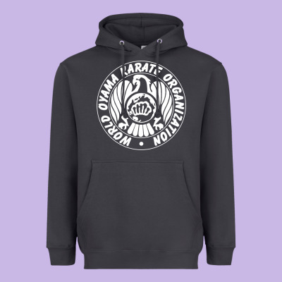 World Oyama Karate Organization ( White ) Heavyweight Hoodie Designed By Pixelwave