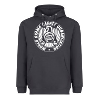 Smoke World Oyama Karate Organization ( white ) Heavyweight Hoodie - PixelWave
