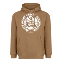 Toasted Coconut World Oyama Karate Organization ( white ) Heavyweight Hoodie - PixelWave
