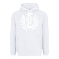 White World Oyama Karate Organization ( white ) Heavyweight Hoodie - PixelWave