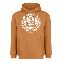 Meerkat World Oyama Karate Organization ( white ) Heavyweight Hoodie - PixelWave