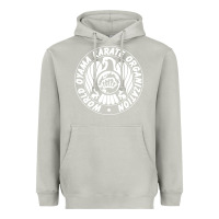 Moon Dust World Oyama Karate Organization ( white ) Heavyweight Hoodie - PixelWave