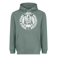 Sage World Oyama Karate Organization ( white ) Heavyweight Hoodie - PixelWave