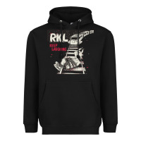 Black RKL Keep Laughing Essential Heavyweight Hoodie - PixelWave