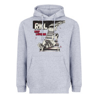 Heather Grey RKL Keep Laughing Essential Heavyweight Hoodie - PixelWave