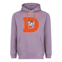 Lavender i love the d broncos football quote Heavyweight Hoodie - PixelWave