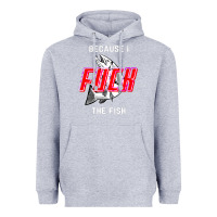Heather Grey because i fuck the fish Heavyweight Hoodie - PixelWave