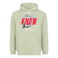 Matcha because i fuck the fish Heavyweight Hoodie - PixelWave