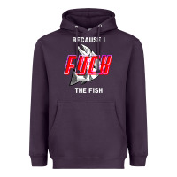 Plum because i fuck the fish Heavyweight Hoodie - PixelWave