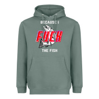 Sage because i fuck the fish Heavyweight Hoodie - PixelWave