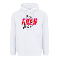 White because i fuck the fish Heavyweight Hoodie - PixelWave