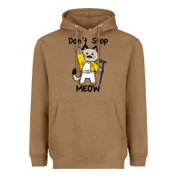 Toasted Coconut Don´t Stop Meow Heavyweight Hoodie - PixelWave