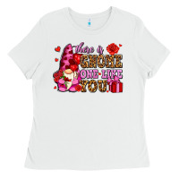 White there is gnome one like you olivia Ladies Tee - OliviaCreatesArt