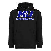 Black marymount university vectorized Heavyweight Hoodie - PixelWave