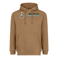 Toasted Coconut mercedis f1 Heavyweight Hoodie - PixelWave