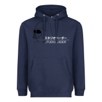 Navy studio vader   star Heavyweight Hoodie - PixelWave