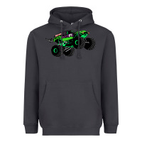 Smoke monster truck grave digger Heavyweight Hoodie - PixelWave