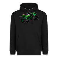 Black monster truck grave digger Heavyweight Hoodie - PixelWave