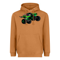 Meerkat monster truck grave digger Heavyweight Hoodie - PixelWave