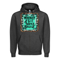 Charcoal Heather whiskey bent hell bound Zipper Hoodie - AdoDesignShop