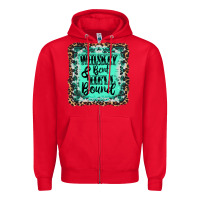 Red whiskey bent hell bound Zipper Hoodie - AdoDesignShop