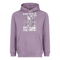 Lavender Stay Punk Stay Drunk Heavyweight Hoodie - PixelWave