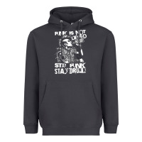 Smoke Stay Punk Stay Drunk Heavyweight Hoodie - PixelWave