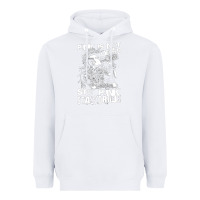 White Stay Punk Stay Drunk Heavyweight Hoodie - PixelWave