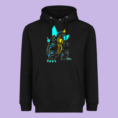 Spacegodzilla Heavyweight Hoodie Designed By Pixelwave