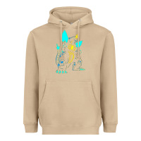 Mushroom Spacegodzilla Heavyweight Hoodie - PixelWave