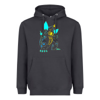 Smoke Spacegodzilla Heavyweight Hoodie - PixelWave