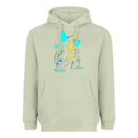 Matcha Spacegodzilla Heavyweight Hoodie - PixelWave