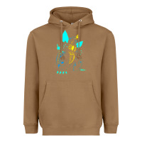 Toasted Coconut Spacegodzilla Heavyweight Hoodie - PixelWave