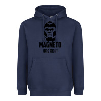 Navy magneto was right Heavyweight Hoodie - PixelWave