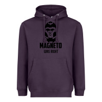 Plum magneto was right Heavyweight Hoodie - PixelWave