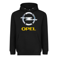 Black Opel Heavyweight Hoodie - PixelWave