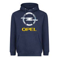 Navy Opel Heavyweight Hoodie - PixelWave